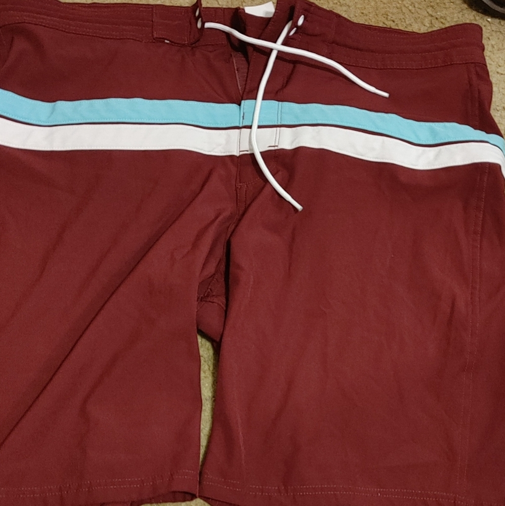 Old navy red swim shorts
